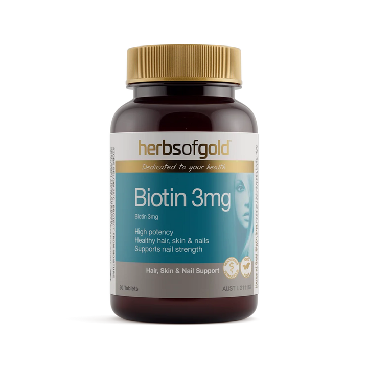 Herbs of Gold Biotin 3mg 60 Tablets
