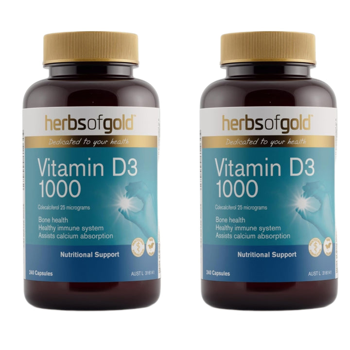 Herbs of Gold Vitamin D3 1000 240 Capsules