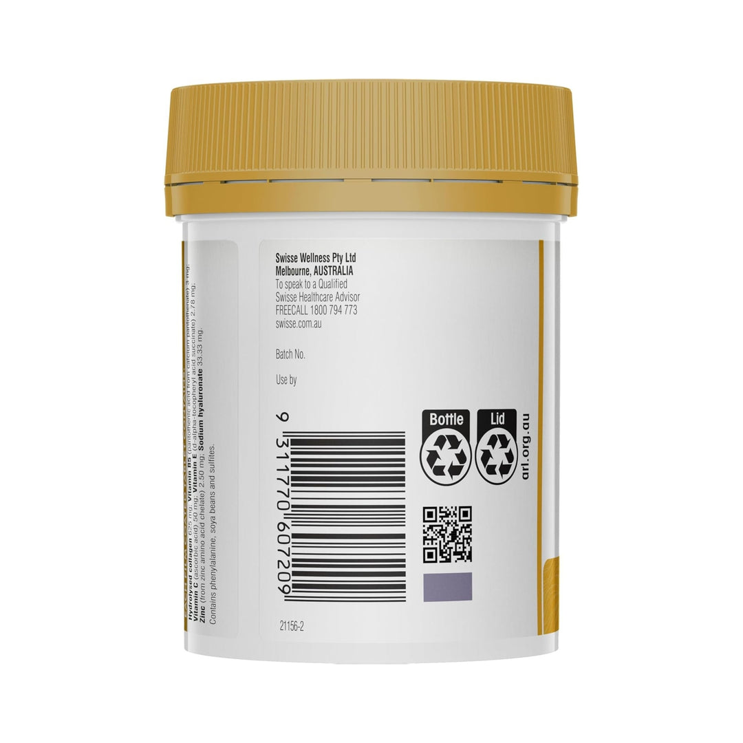 Swisse Beauty Collagen + Hyaluronic Acid Booster 80 Tablets