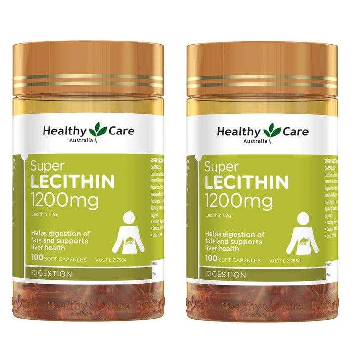 Healthy Care Super Lecithin 1200mg 100 Capsules