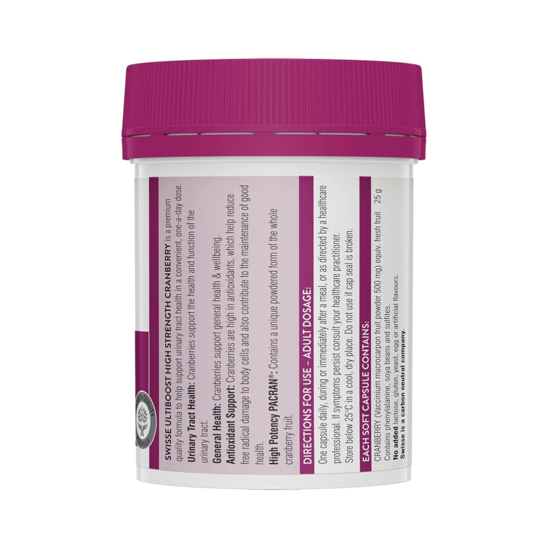 Swisse Ultiboost High Strength Cranberry  90 Capsules