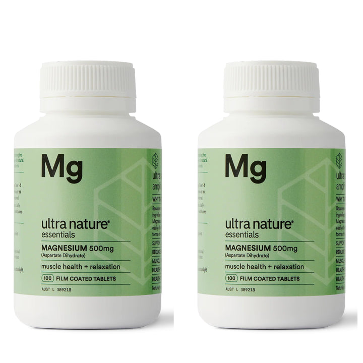 Ultra Nature Magnesium 500mg 100 Tablets