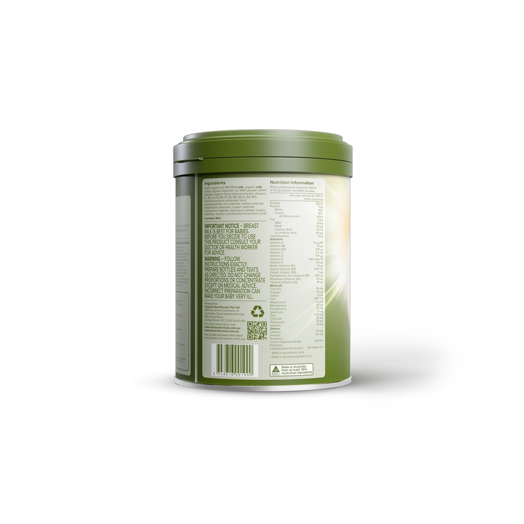 Future Organic A2 Protein Premium Stage 1 Infant Formula