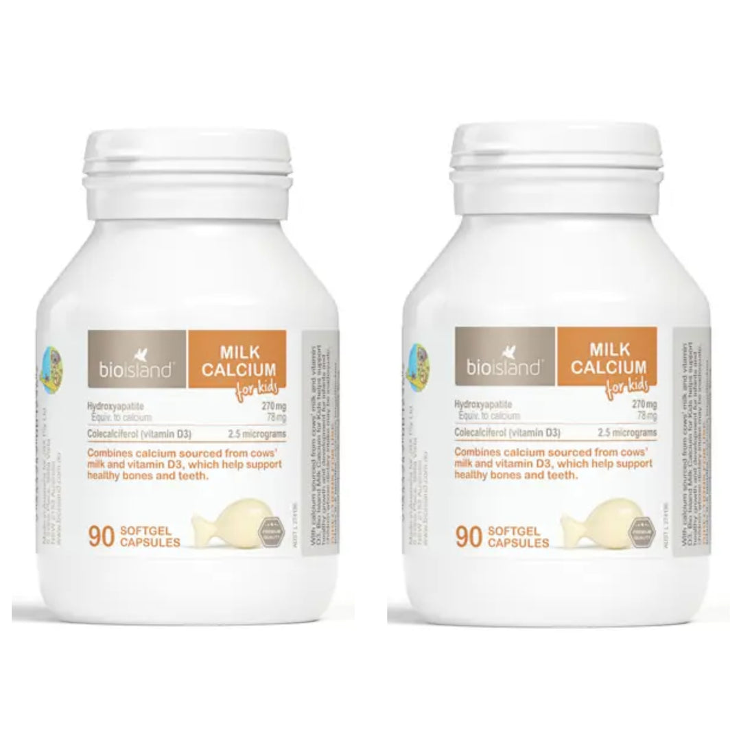 Bio Island Milk Calcium Kids 90 Capsules