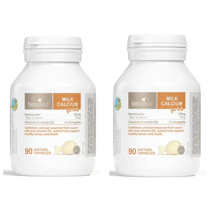 Bio Island Milk Calcium Kids 90 Capsules