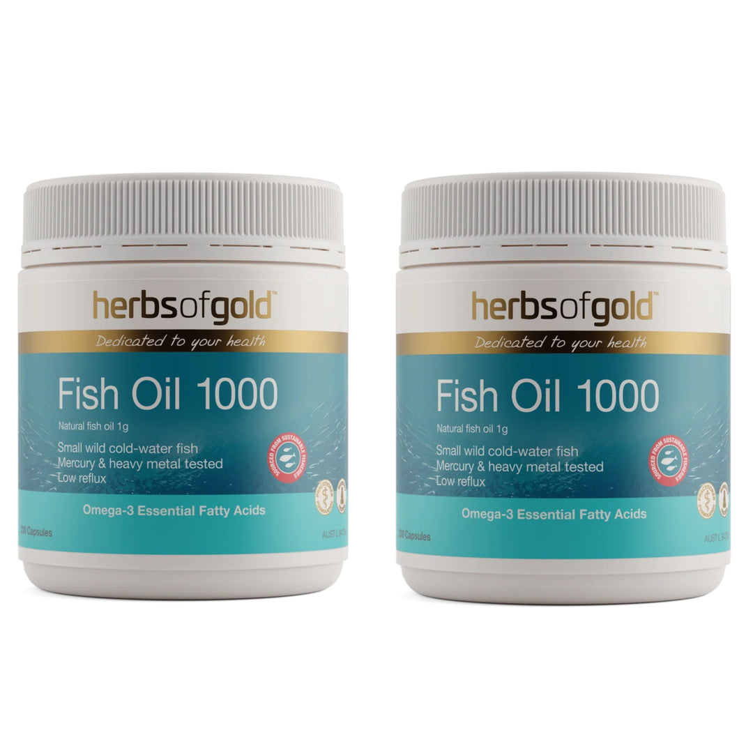 Herbs of Gold Fish Oil 1000 200 Capsules