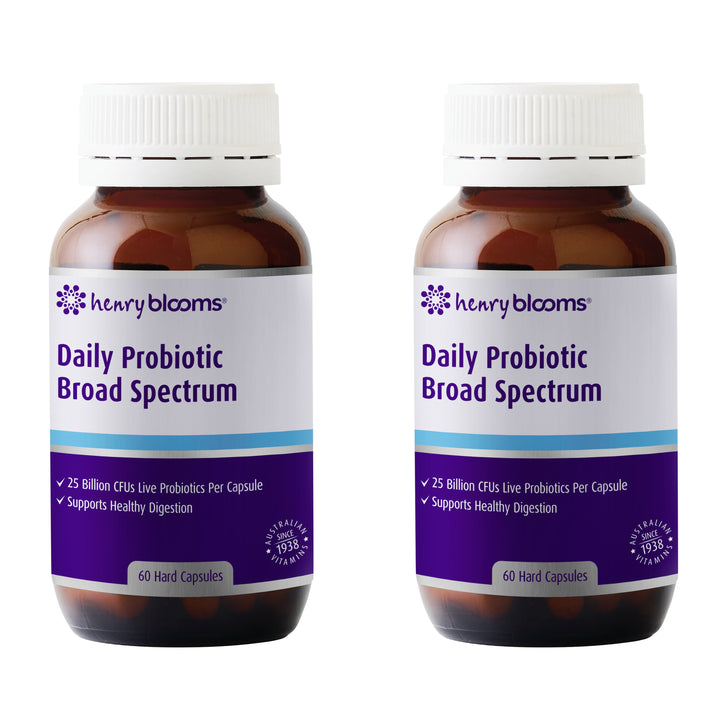 Henry Blooms Daily Probiotic Broad Spectrum 60 Capsules