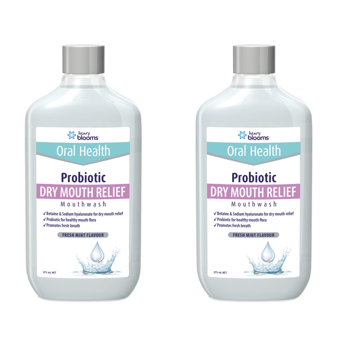 Henry Blooms Probiotics Mouthwash Dry Mouth Relief 375 mL
