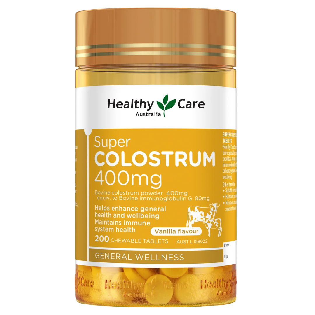 Healthy Care Super Colostrum 400mg 200 Tablets