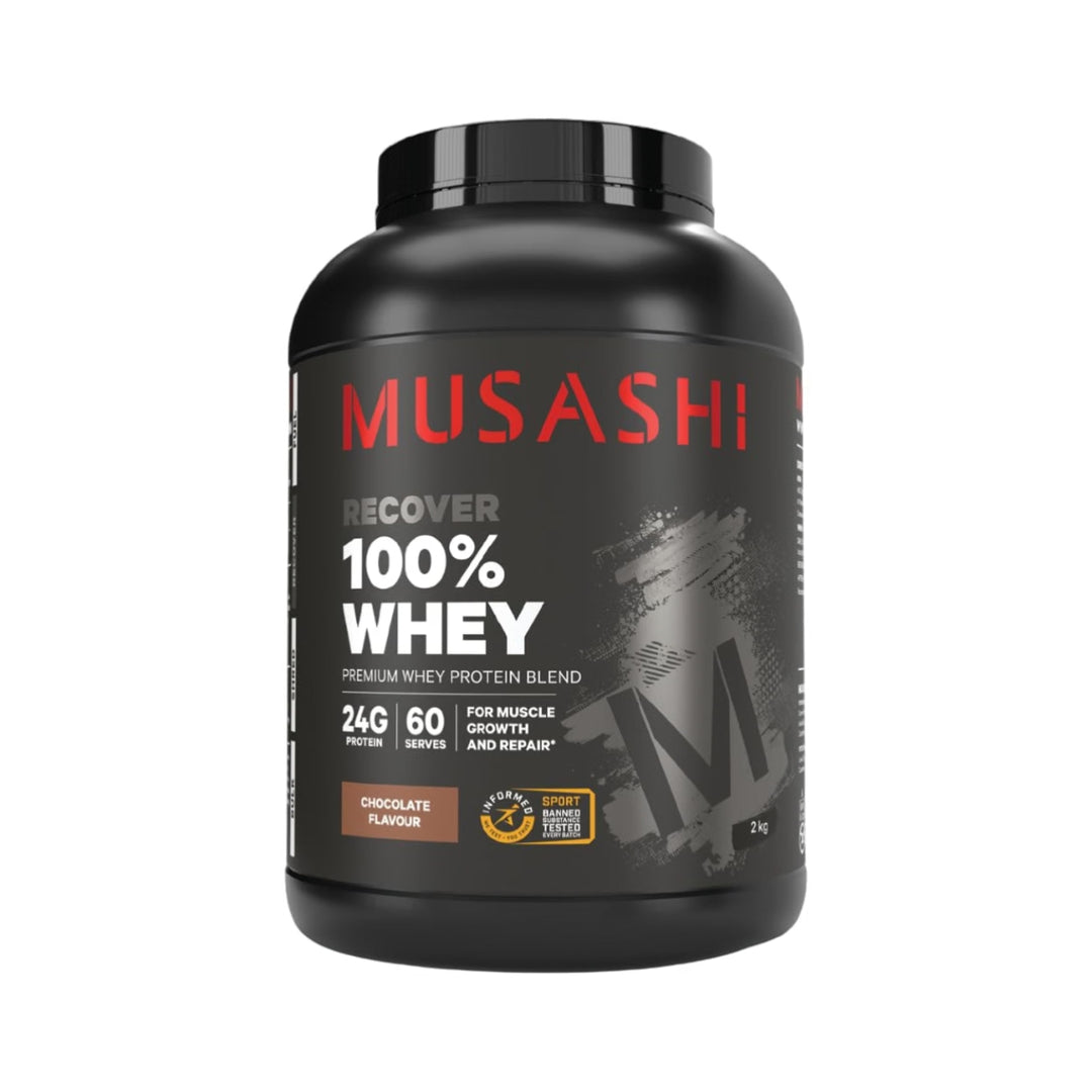 Musashi 100% Whey Protein Powder Chocolate 2kg