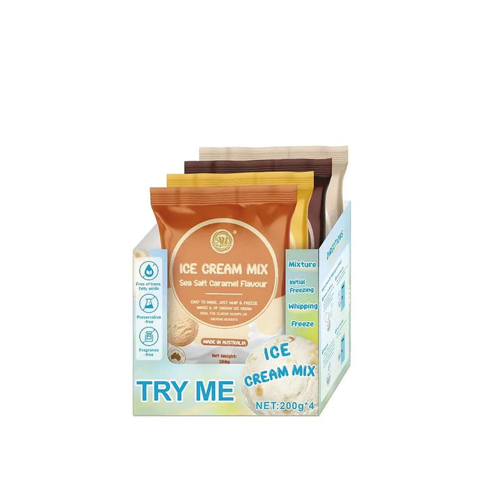 AU KingCare Homemade Ice Cream Powder 200g*4 Packs