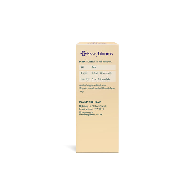Henry Blooms Kids Liquid Cough Calm Ivy With Olive Leaf 100 mL