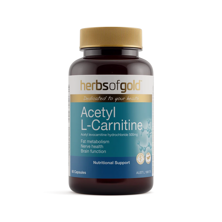 Herbs of Gold Acetyl L-Carnitine 60 Capsules
