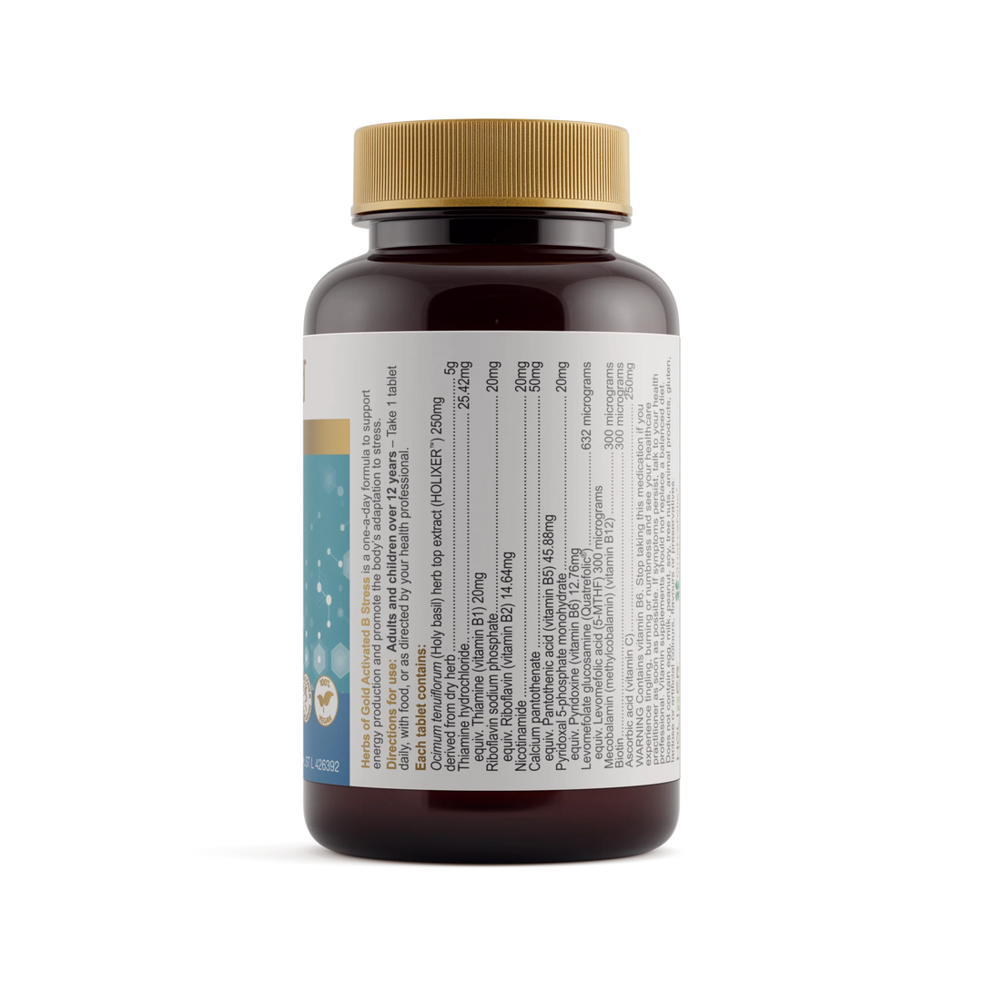 Herbs of Gold Activated B Stress 60 Tablets