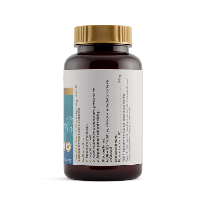 Herbs of Gold Vitamin B3 500mg 60 Tablets
