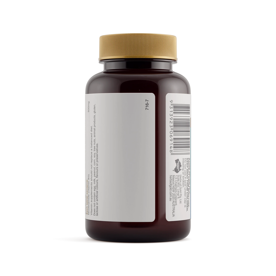 Herbs of Gold Vitamin B3 500mg 60 Tablets