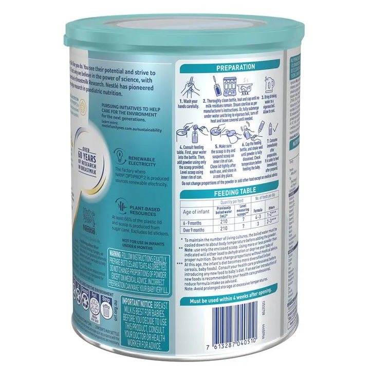 Nestlé NAN OPTIPRO 2 Premium Formula Powder 800g