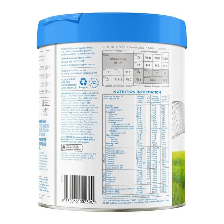 贝拉米 Beta Genica-8™ 3段幼儿配方奶粉 800克