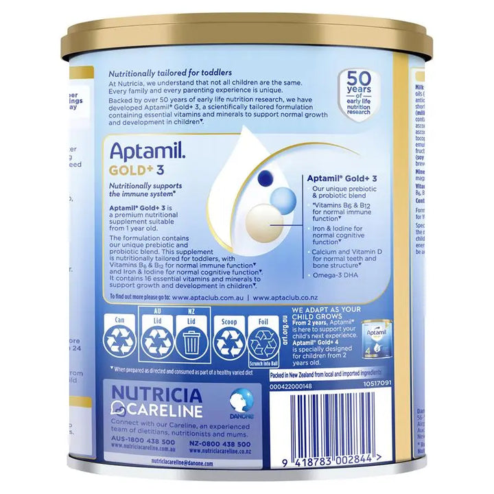 Aptamil Gold+ 3 Toddler Nutritional Supplement 900g