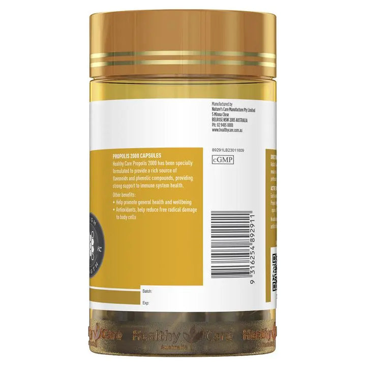 Healthy Care Propolis 2000mg 200 Capsules