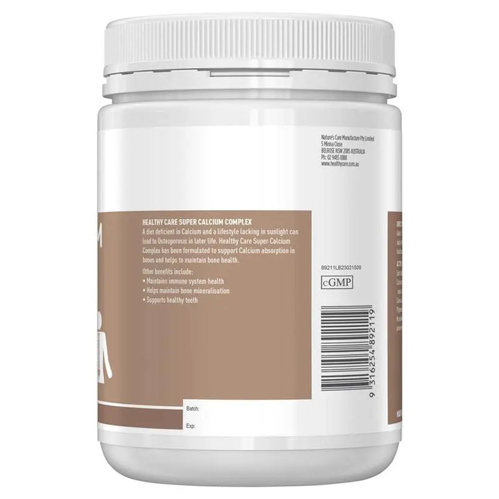 Healthy Care Super Calcium Complex D 400 Chewable Tablets