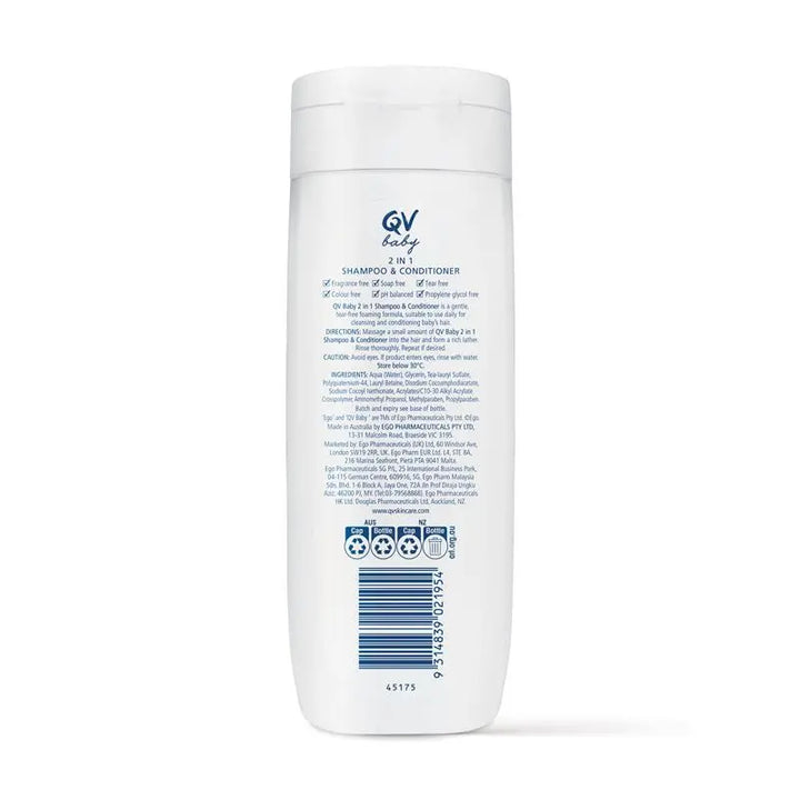 Ego QV Baby 2in1 Shampoo &amp; Conditioner 250g