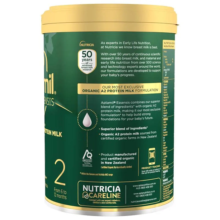 Aptamil Essensis Organic A2 Protein Stage 2 900g
