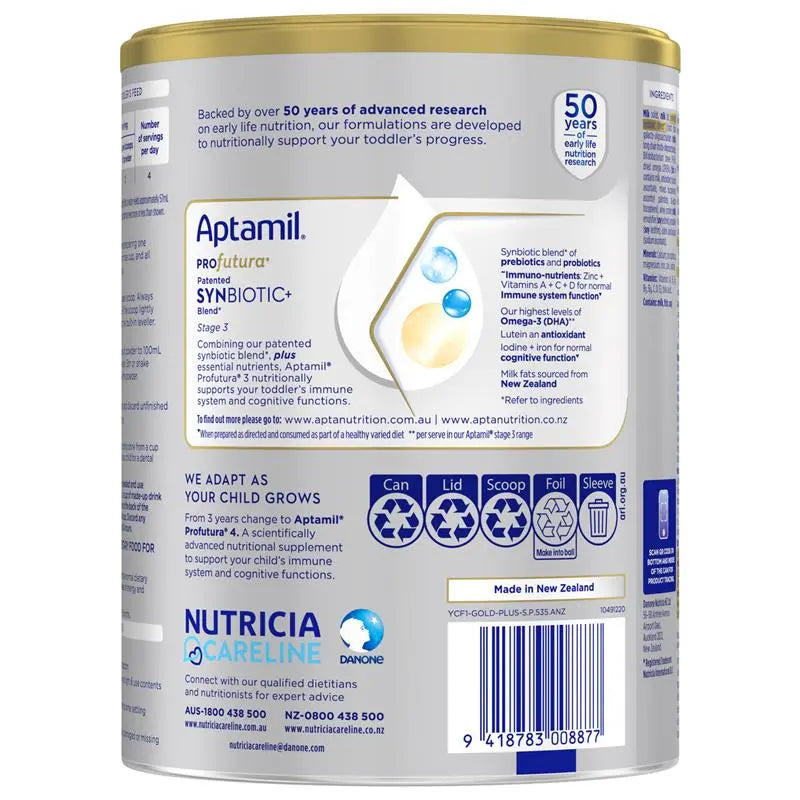 Aptamil Profutura Synbiotic+ Stage 3 Toddler Formula 900g