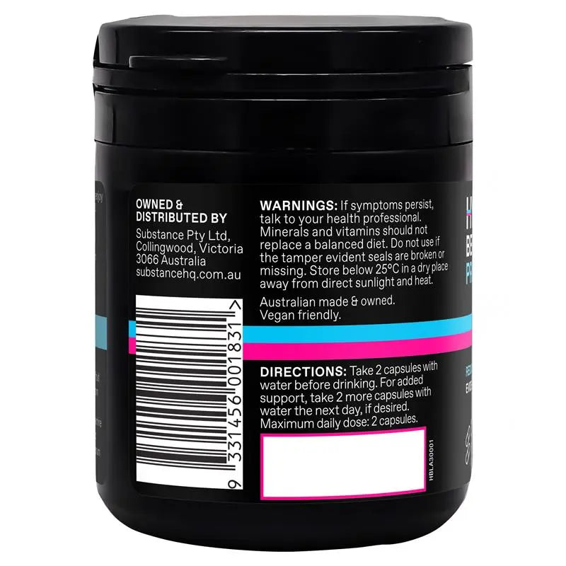 Hydrodol 饮酒前配方 30次用量 60粒胶囊