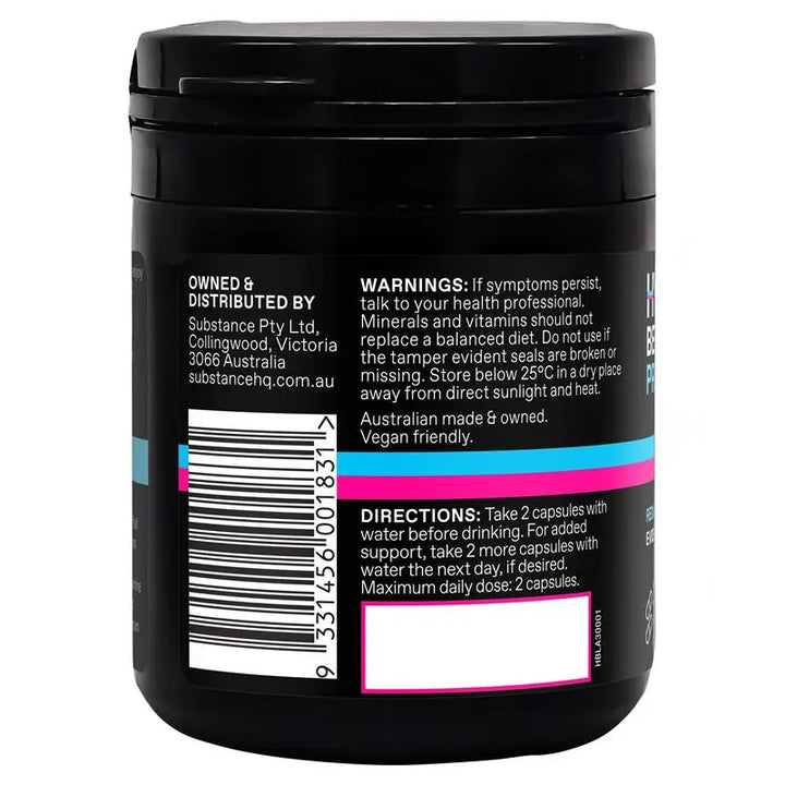 Hydrodol 饮酒前配方 30次用量 60粒胶囊