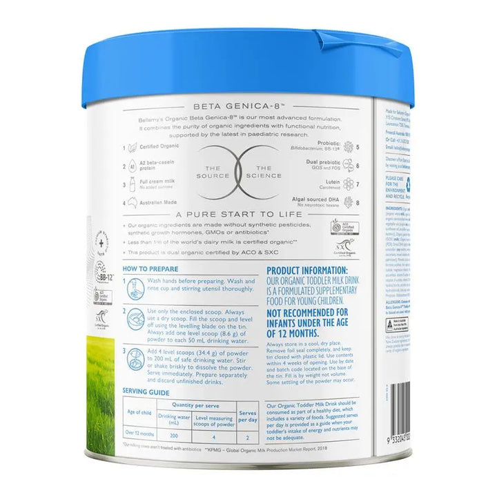贝拉米 Beta Genica-8™ 3段幼儿配方奶粉 800克
