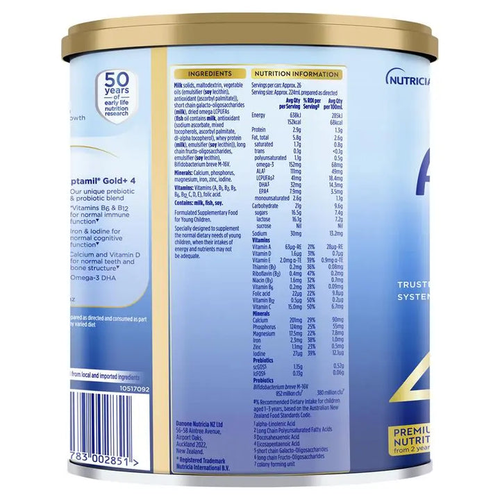 Aptamil Gold+ 4 Junior Nutritional Supplement Milk Drink 900g