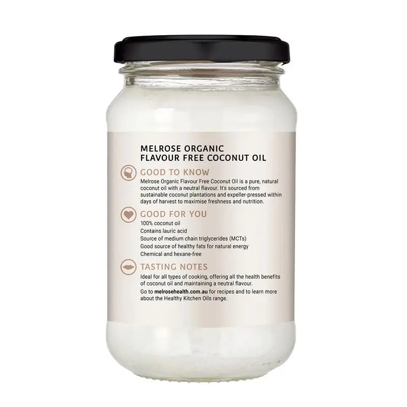 Melrose Organic Flavour Free Coconut Oil 325mL
