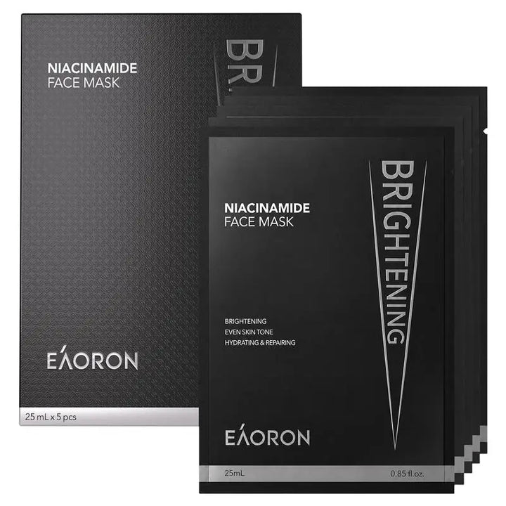 Eaoron Niacinamide Face Mask（5 Masks × 25 mL Each）