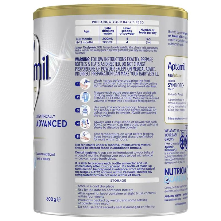 Aptamil Profutura Synbiotic+ Stage 2 Follow On Formula 800g