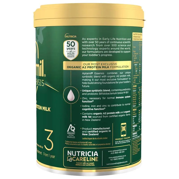 Aptamil Essensis Organic A2 Protein Stage 3 900g