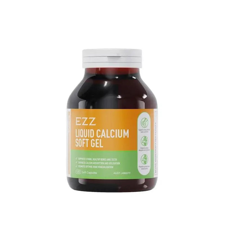 EZZ Liquid Calcium Soft Gel 120 Capsules