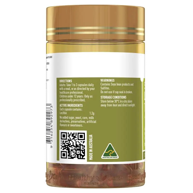 Healthy Care Super Lecithin 1200mg 100 Capsules
