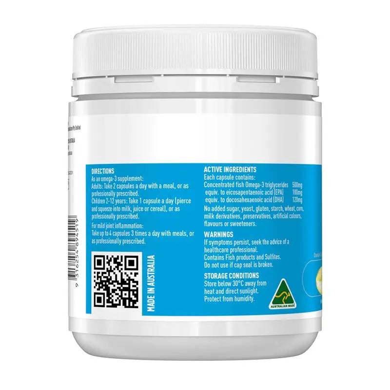 Healthy Care Double Strength Fish Oil Mini Caps 400 Capsules