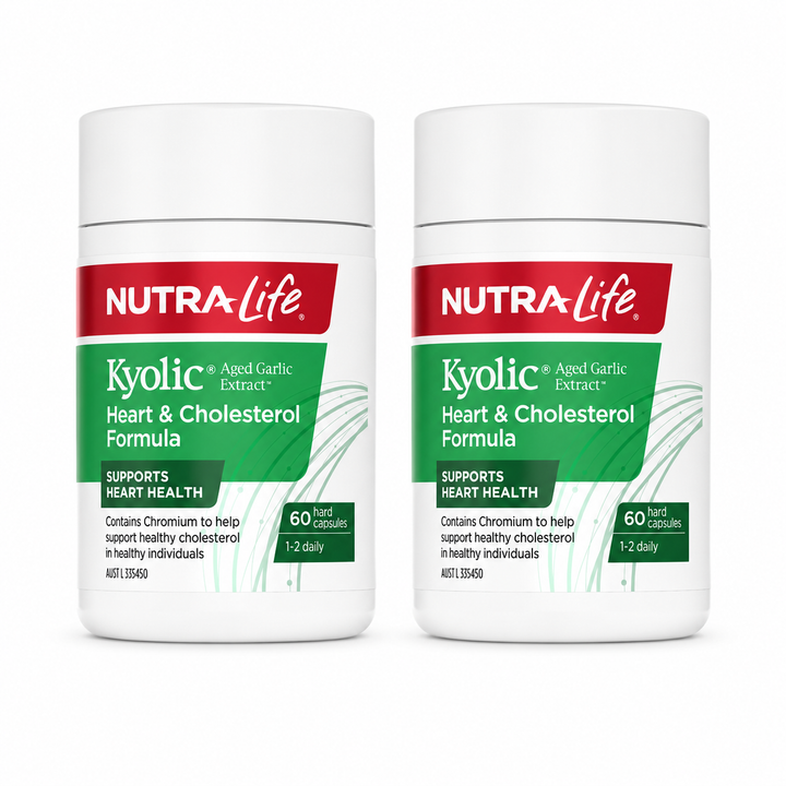 Nutra-Life Kyolic Aged Extract Heart &amp; Cholesterol Formula 60 Capsules