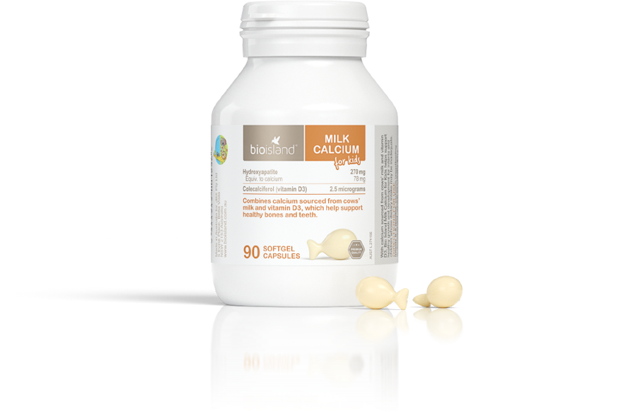 Bio Island Milk Calcium Kids 90 Capsules